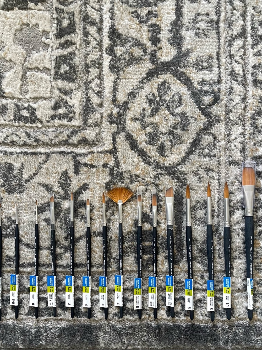 Princeton: Aqua Elite Series - Synthetic Watercolor Paint Brush Bundle #3 (17)